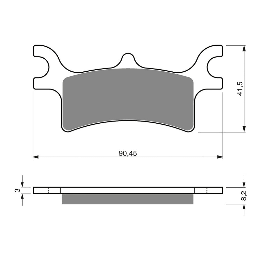 GOLDfren Brake Pads Off-Road Racing GF209 - K5 ( PR319 )