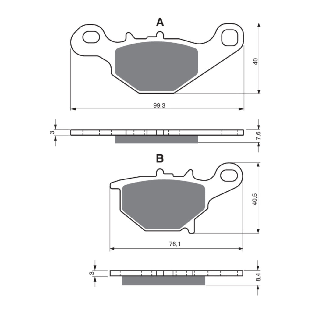 GOLDfren Brake Pads GF226 - S3