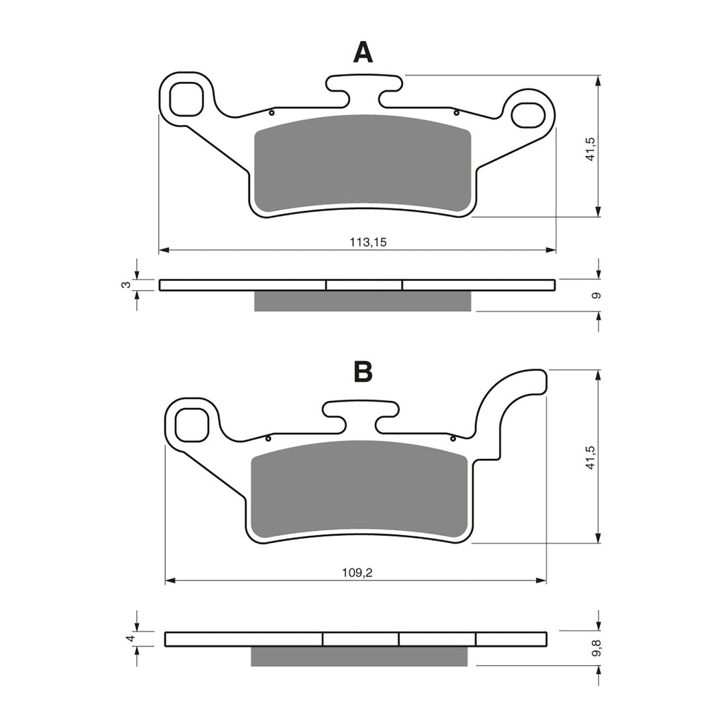 GOLDfren Brake Pads GF330 - S3