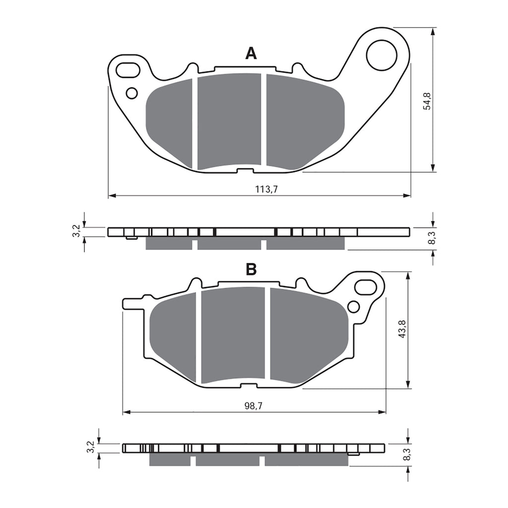 GOLDfren Brake Pads Sintered Sports GF369 - S3 ( P489 )