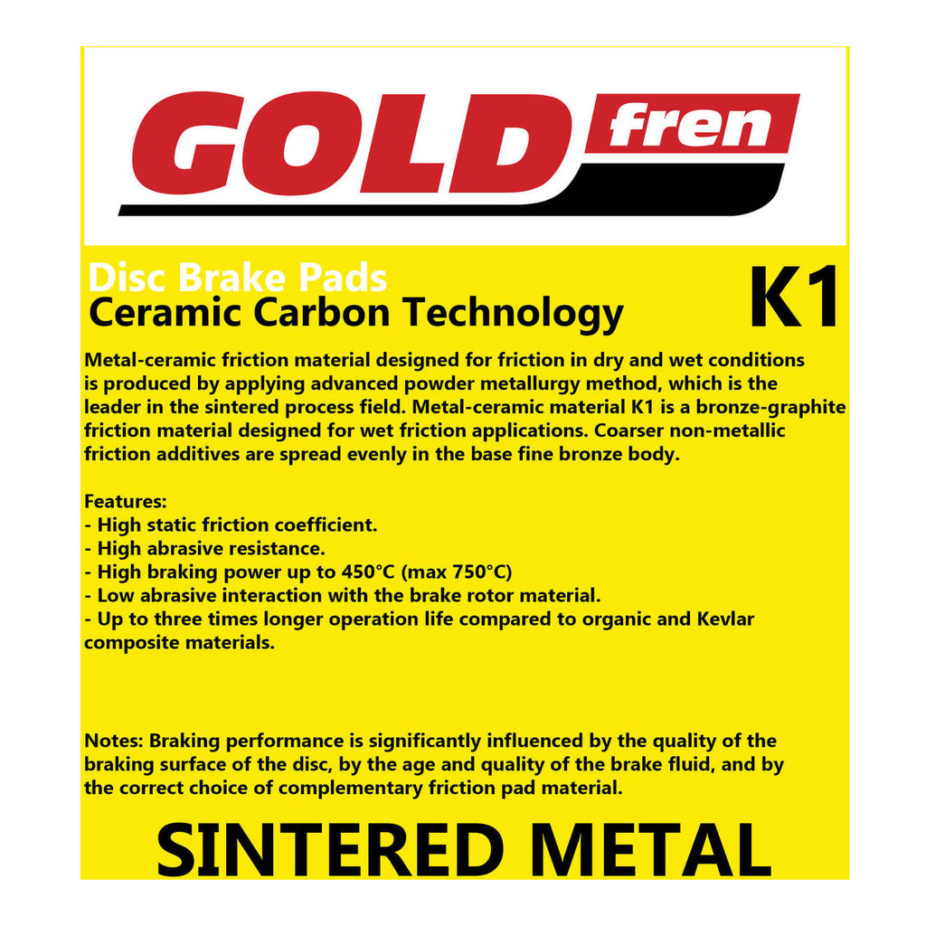 GOLDfren Brake Pads GF375 - K1