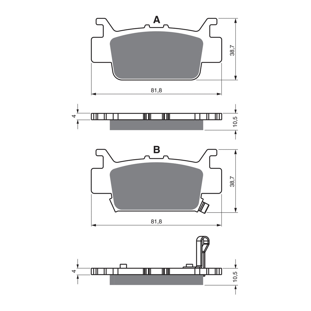 GOLDfren Brake Pads Off-Road Racing GF382 - K5 ( PR524 )