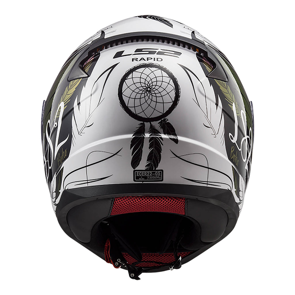 LS2 FF353 Rapid II Boho Helmet - White / Black / Purple 06