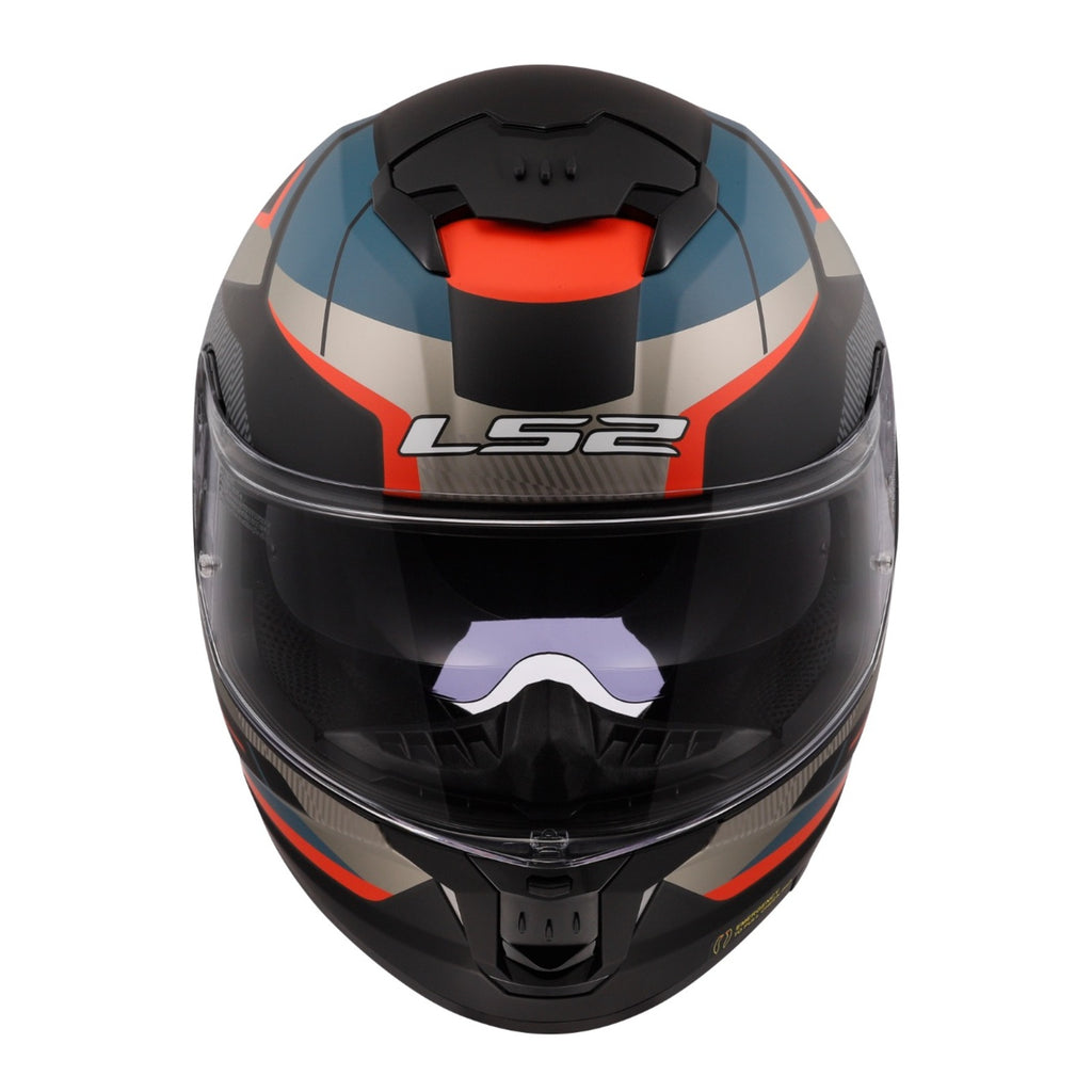 LS2 FF808 Stream II Road Helmet - Matte Black / Blue 06