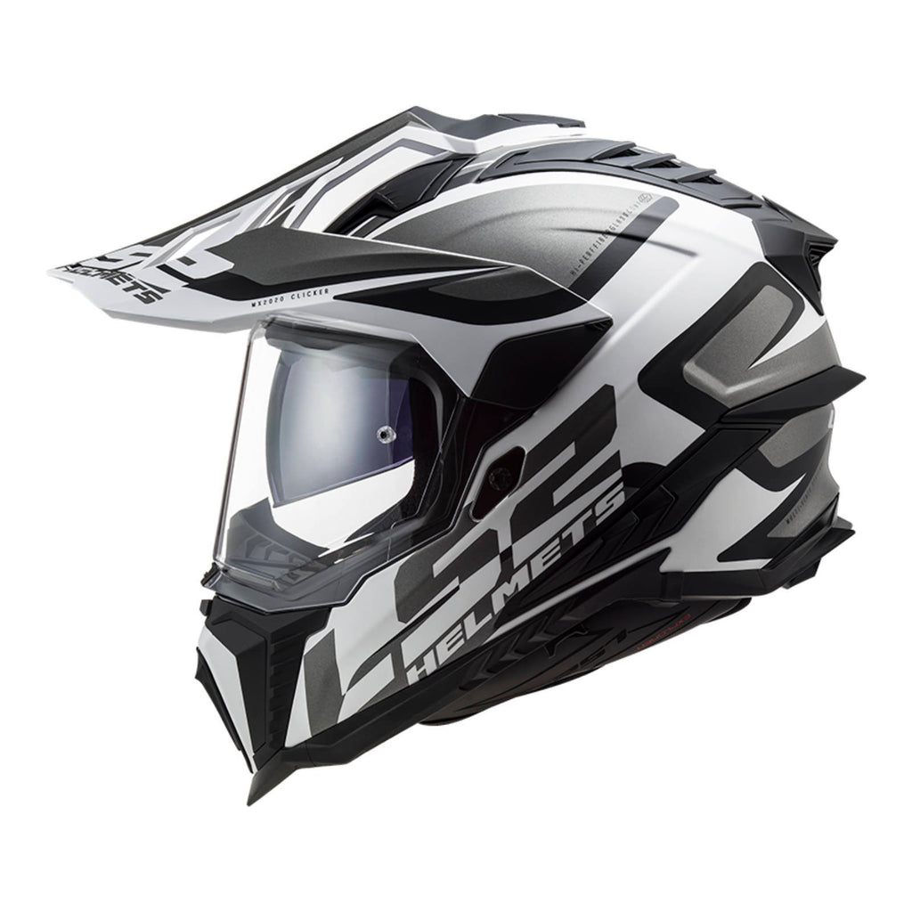 LS2 MX701 Explorer Alter HPFC Helmet - Matte Black / White 06