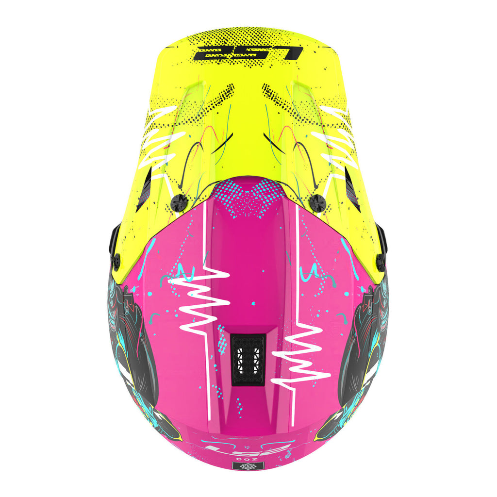 LS2 MX706J COZ Gorilla Helmet - Gloss Purple