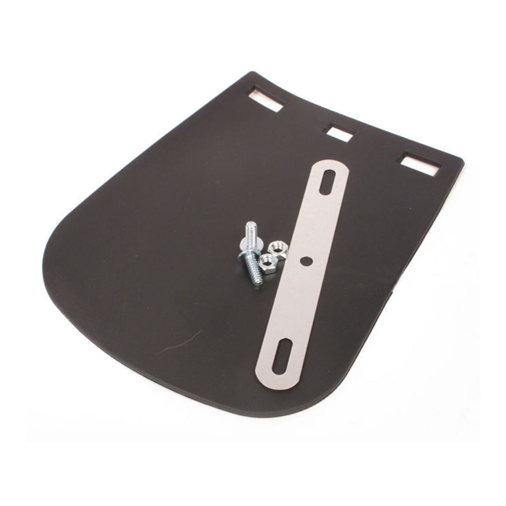 WHITES MUDFLAP BLK PVC LGE MOTORCYCLE
