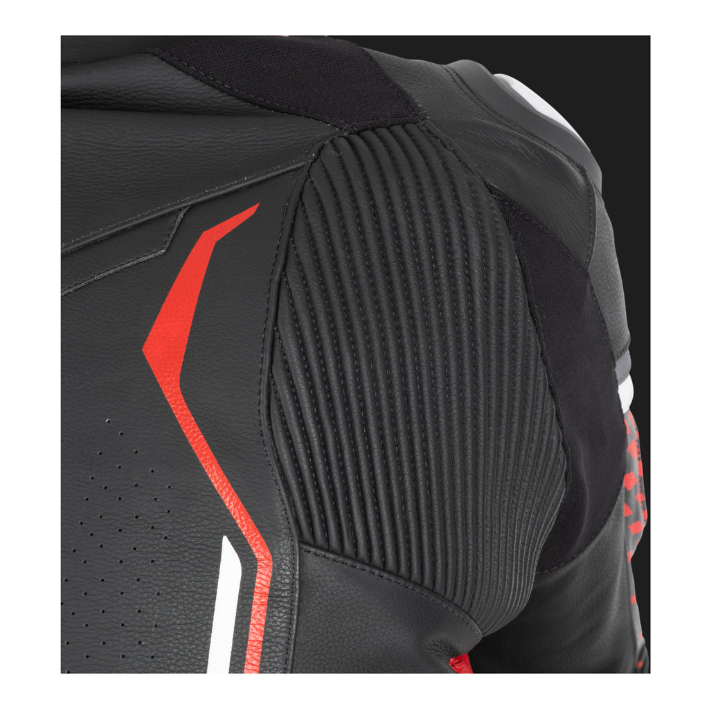 Oxford Nexus 1.0 Leather MS Jacket - Black / Red