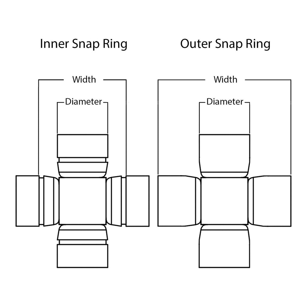 Whites ATV/UTV Joint Assembly WPUJ05 23.9mm/39mm int. snap ring